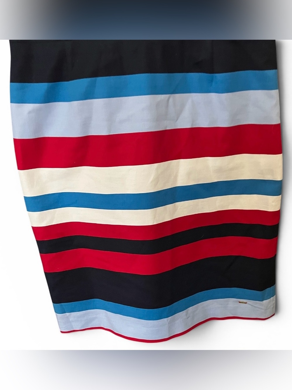 Tommy Hilfiger Striped Sheath Dress Red Blue White Sleeveless Size 4 - Picture 4 of 6